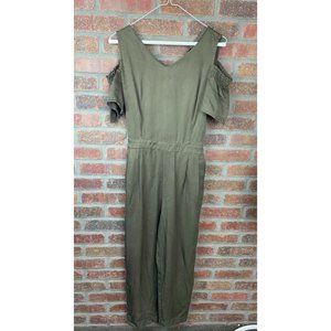 comma, Utility Jumpsuit in Army Green, Sz 8